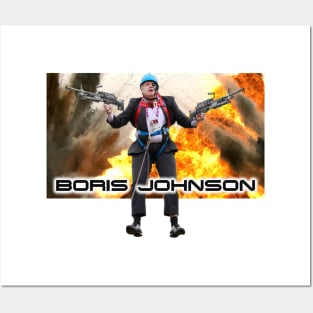 Boris Johnson - Here To Save The Day. Posters and Art